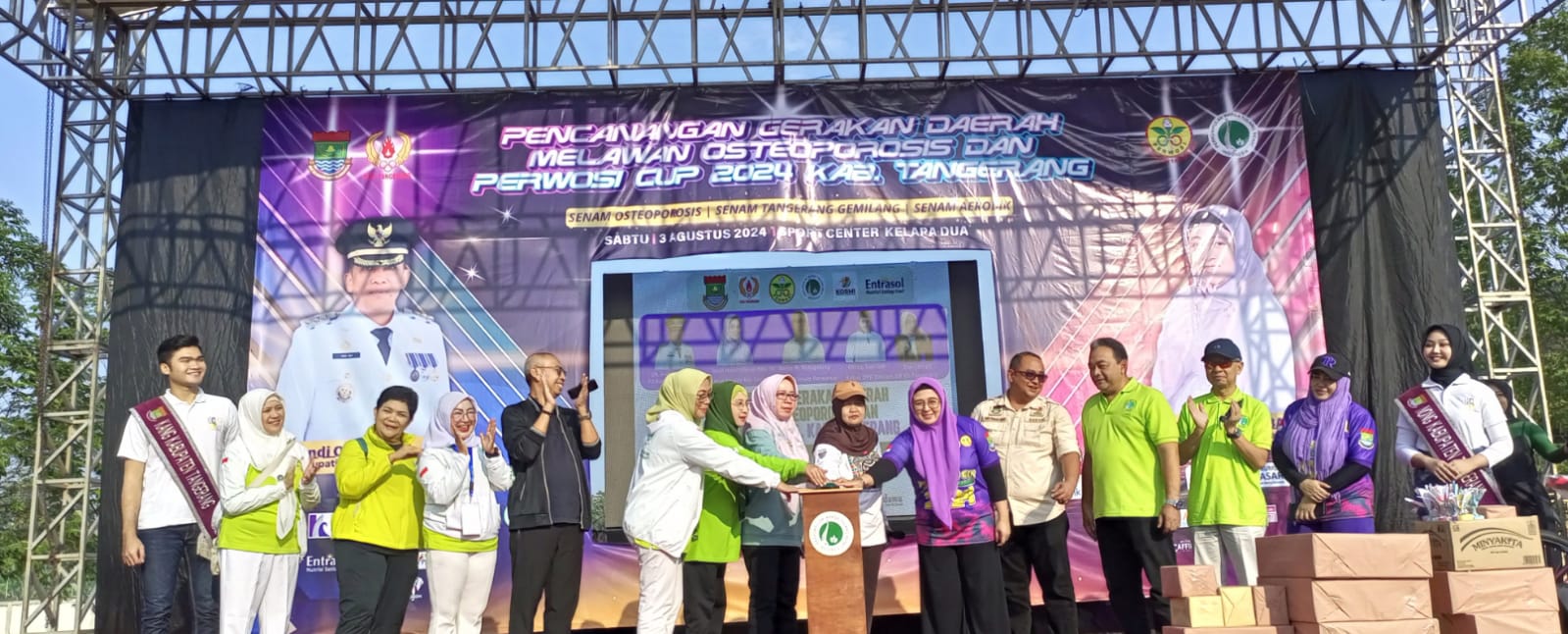Dihadiri Ribuan Masyarakat, Perwosi Kabupaten Tangerang Canangkan Gerakan Daerah Melawan Osteoporosi