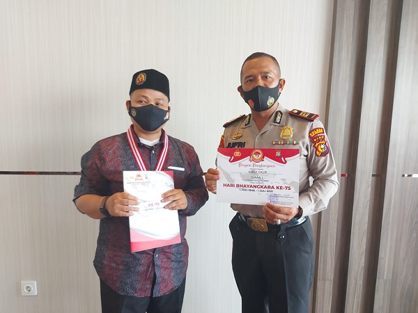 Peserta Utusan Polres Meranti Raih Juara 1 Lomba Potmas Pidato Kamtibmas Polda Riau