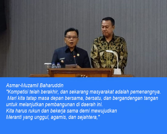 DPRD Kepulauan Meranti Resmi Umumkan Asmar-Muzamil sebagai Bupati dan Wakil Bupati 2025-2030