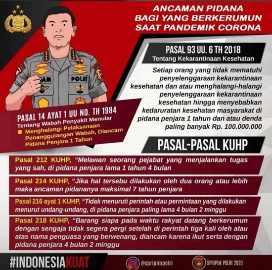 Cegah Penyebaran Covid-19, Kapolres Himbau Warga Tunda Acara Hajatan 
