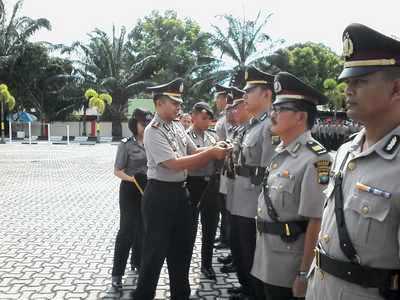 Empat Perwira di Polres Karimun di Mutasi