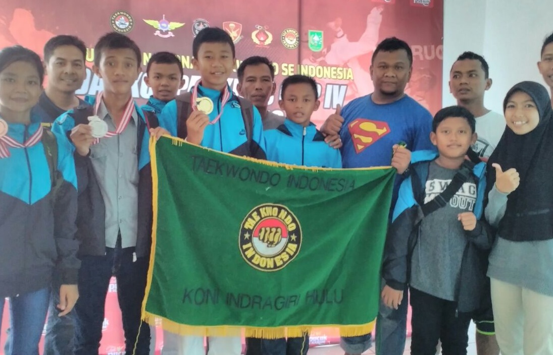 Taekwondo Inhu Raih 5 Medali di Kejurnas Dankorpaskas