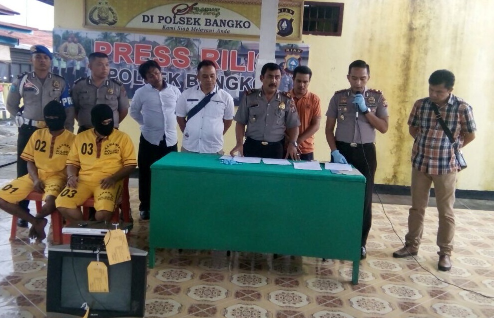 Satu Tersangka PNS, Polsek Bangko Ringkus Dua Tersangka Spesialis Rumah