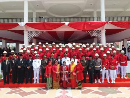 Upacara Peringatan HUT RI Ke-73 Dirohil Berlangsung Hikmad