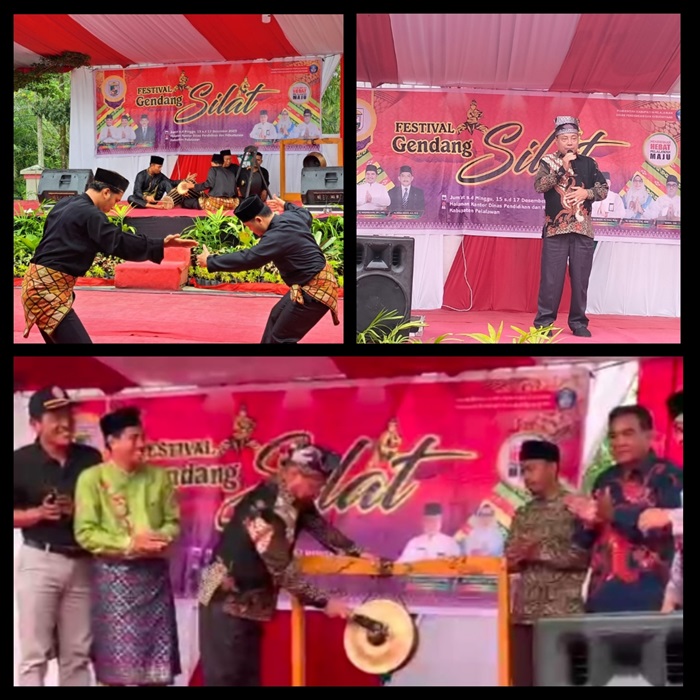 Disdikbud Pelalawan Gelar Festival Gendang Silat se-Kabupaten Pelalawan Lestarikan Budaya Lokal