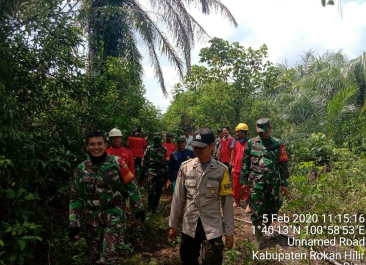 Cegah Karlahut, Satgas Kecamatan Rimba Melintang Laksanakan Patroli Bersama