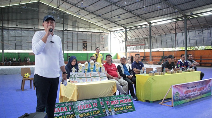 Buka Turnamen Futsal MTs Negeri 1, Wabup Muzamil Harap Jadi Sarana Pengembangan Skill