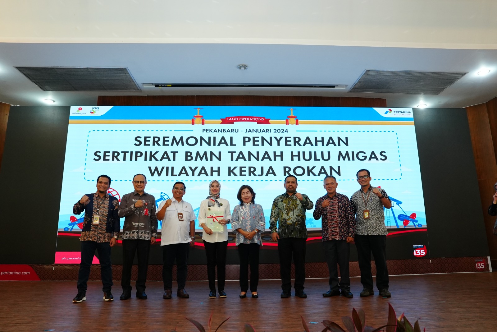Terima Sertipikat BMN Tanah Blok Rokan dari BPN, PHR Siap Tancap Gas 2024