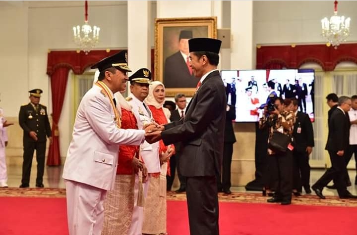 Dilantik Presiden Jokowi, Syamsuar-Edy Natar  Gubernur dan Wakil Gubernur Riau Periode 2019-2024