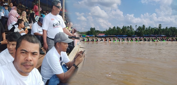 Tim Ekspedisi PWI Riau Saksikan Langsung Pacu Jalur Pangean