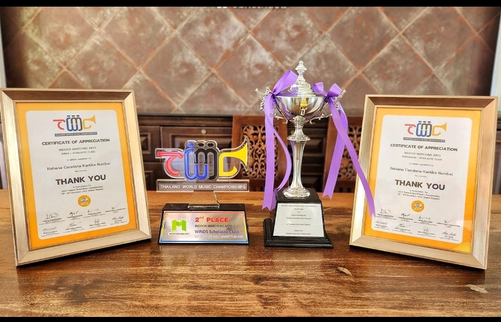 Cetak Prestasi Gemilang, Marching Band BCK Rumbai Binaan PHR Juara Internasional di Thailand
