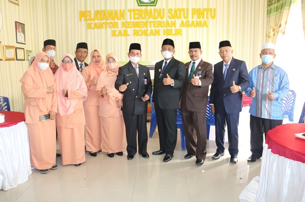 Wabup Rohil Irup Hari Amal Bhakti Ke-76 Kemenag Rohil