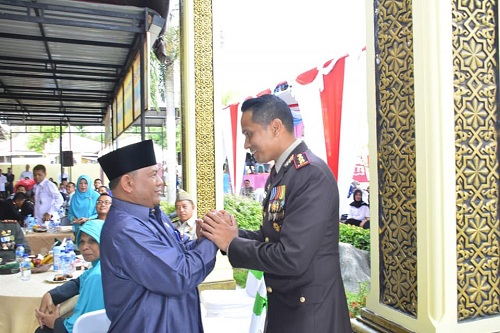 Hadiri HUT Bhayangkara ke 73, Sekda Kampar : Semoga Polri Makin Maju dan Bersinergi Bersama Pemda Da