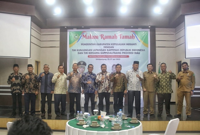 Sambut Tim Bappenas dan Bappeda Riau, Plt Bupati Sampaikan Kondisi Meranti