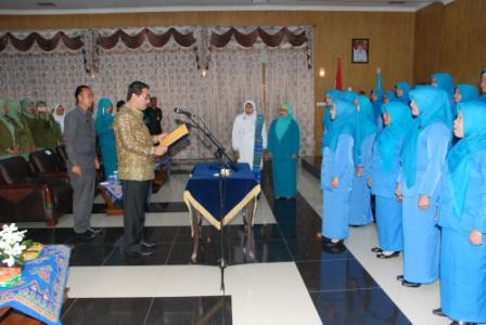 Tarian Cilik TK Annamiroh Warnai Pelantikan GOW Inhu