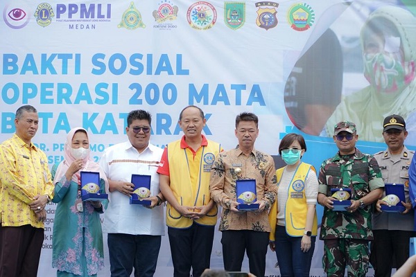 Lion Club Bagan Batu Berikan Operasi Mata Katarak Kepada Ratus Masyarakat Rohil