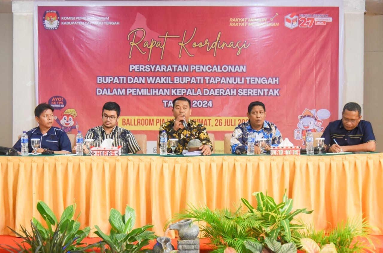Kepala Bappeda Tapteng Hadiri Rakor Syarat Pencalonan Bupati dan  Wakil Bupati  Pilkada Serentak