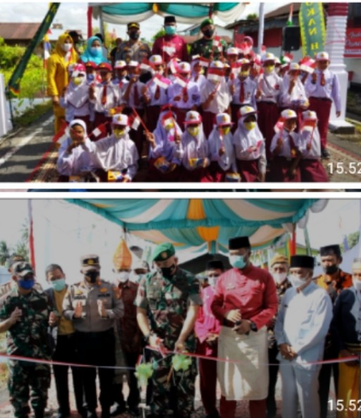 Satukan Seluruh Komponen Bangsa, Dandim 0321 Rohil Resmikan Kampung Pancasila