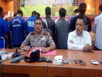 Polres Karimun Bekuk 14 Tersangka Narkoba 