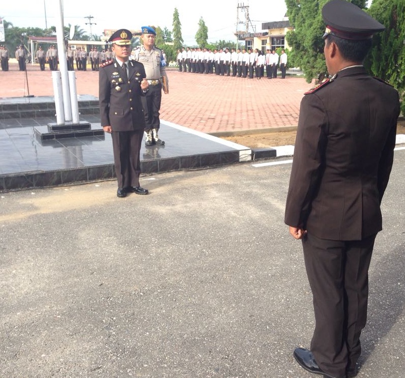 Polres Rohil Gelar Upacara Harkitnas Ke-110 Tahun
