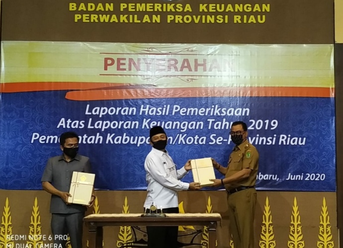 Rohil Kembali terima WTP laporan 2019 dari BPK, Bupati Suyatno Ucapkan Terima kasih