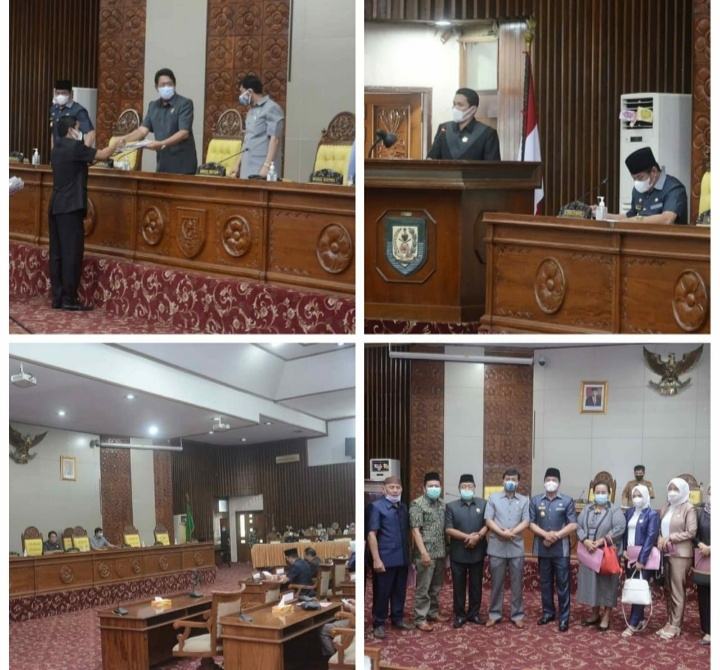 DPRD Gelar Paripurna Laporan Pansus Atas Raperda RTRW Provinsi Bengkulu Tahun 2021-2032