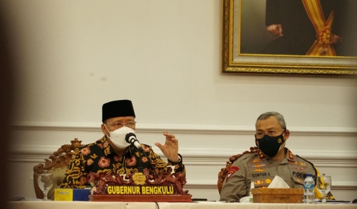 Tekan Laju Covid, Gubernur Rohidin Bahas Strategi Bersama FORKOPIMDA