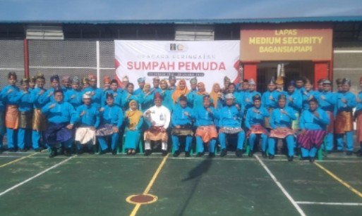 Kalapas Kelas IIA Bagansiapiapi Irup Peringatan Hari Sumpah Pemuda, Pelajaran Menyikapi Perbedaan