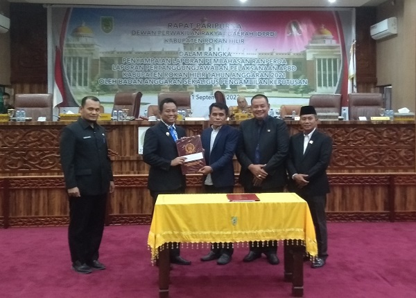 DPRD Rohil Setujui Ranperda LPJ Pelaksanaan APBD 2021 