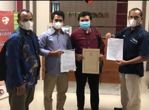 Penasehat Hukum KPA Gubri Laporkan Larshen Yunus dan RiauAndalas.com ke Polda Riau