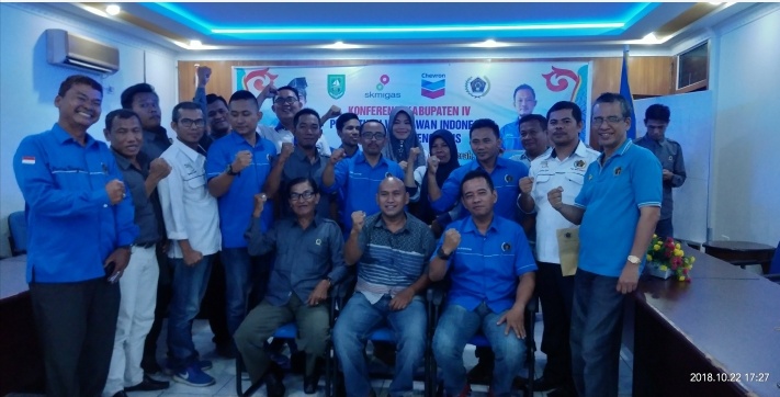 Konferkab IV PWI Bengkalis Percayakan Alfisnardo  Ketua Periode 2018-2021