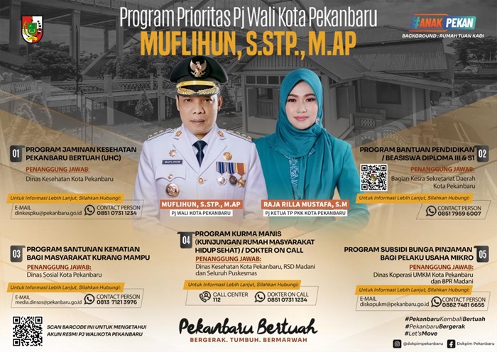 Program Pj Wako Muflihun yang Dirasakan Masyarakat Pekanbaru dan Perlu Berlanjut
