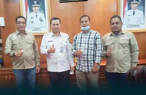 Bahas Insfratruktur Jalan, Kepala UPT PUPR PKPP Riau Silahturahmi Dengan Wabup Rohul 