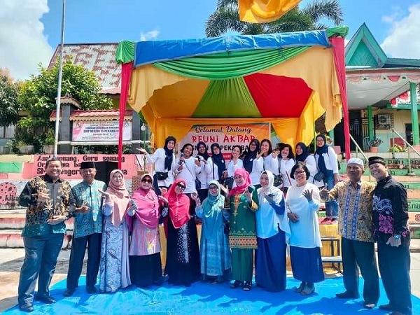 Reuni Akbar Alumni Antar Lintas Angkatan SMPN 15 Rumbai, Pekanbaru Sukses Digelar