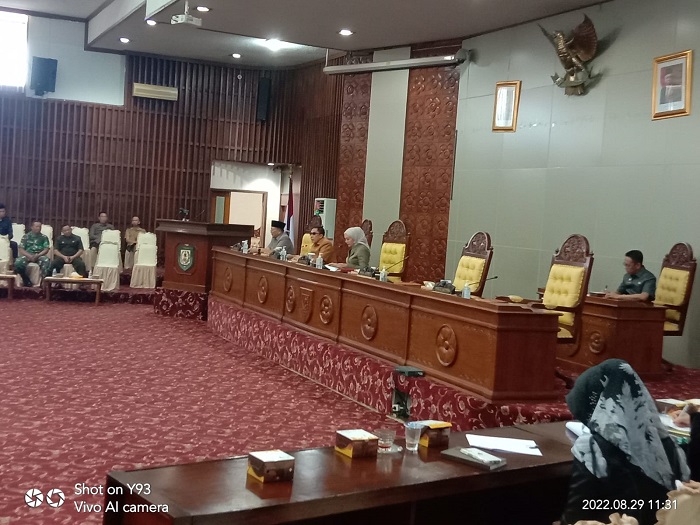 DPRD Provinsi Bengkulu Gelar Rapat Paripurna Pertanggung Jawaban APBD 2021