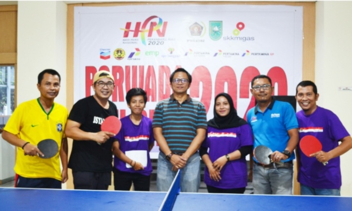 Raja Isyam Azwar/Hendri Z Juara Ping Pong Championship PWI Riau