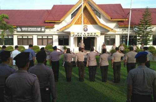 3 Pejabat Tinggi Polres Pelalawan dan 2 Kapolsek Dimutasi