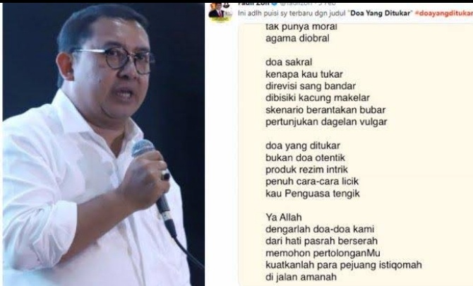 Puisi Fadli Zon 