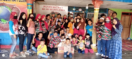 Laskar Merah Putih Bengkulu Santuni Panti Asuhan Bumi Raflesia