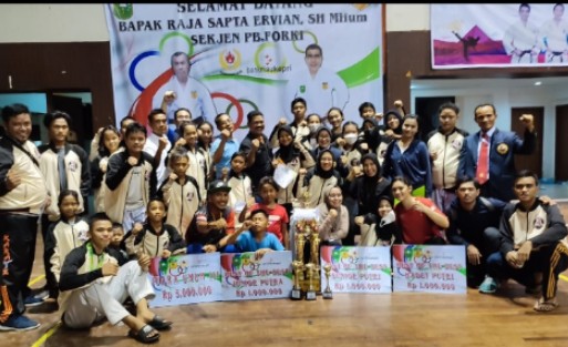 Ini Nama-Nama Atlet Peraih Medali FORKI Pelalawan Saat Kejurprov Karate