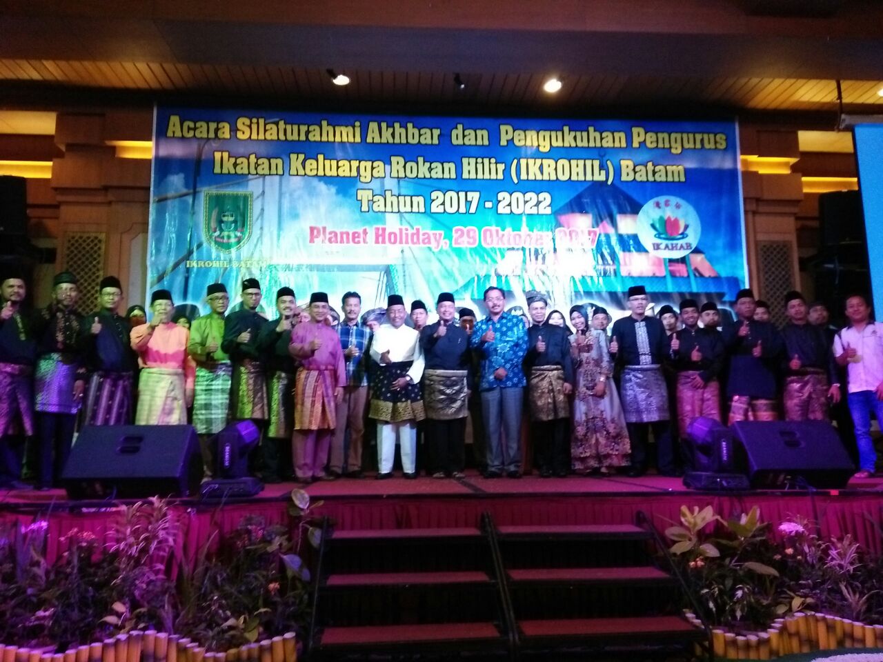 Sekda Rohil Hadiri Pengukuhan Pengurus IKROHIL Batam