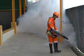 Hindari Masyarakat Dari DBD, Diskes Inhu Lakukan Fogging