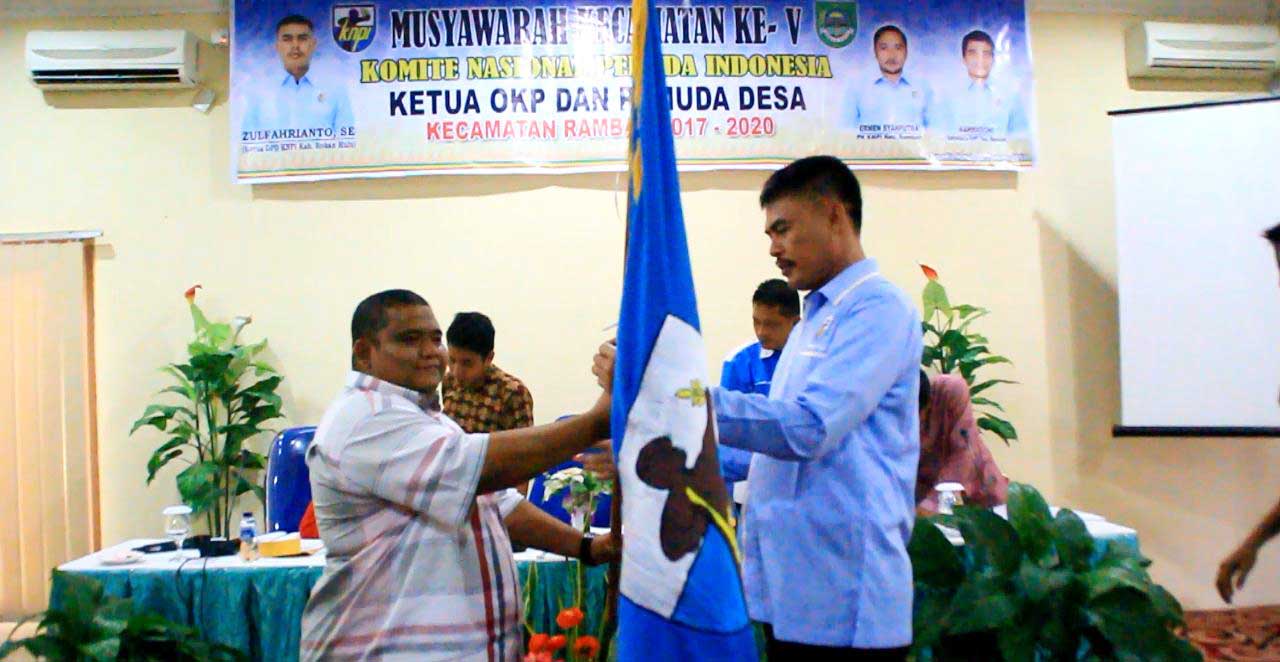 Terpilih Aklamasi, Muhammad Syafrin Pimpin PK KNPI Rambah