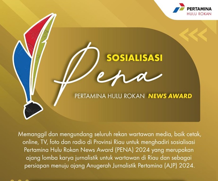 PHR Kembali Gelar Lomba Karya Jurnalistik PENA Untuk Wartawan Riau