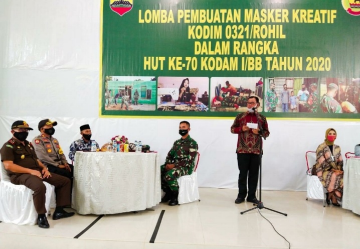 Bupati Buka Lomba Pembuatan Masker Kreatif