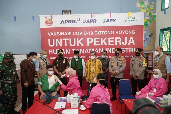 Sukseskan Vaksinasi Gotong Royong, RAPP Dukung Pemulihan Ekonomi Sektor Hutan Tanaman Industri