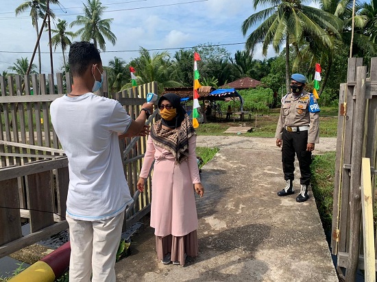 Hari Libur 1 Muharram 1442 H, Polisi Di Meranti Turun Langsung Lakukan Pengamanan Lokasi Wisata