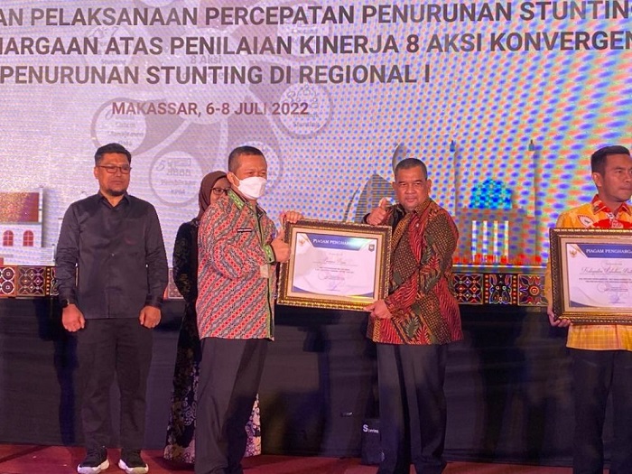 Diterima Wagubri, Pemprov Raih Penghargaan Penurunan Stunting