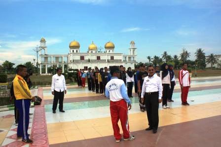 Pembangunan Astaka MTQ Rohil Capai 50 Persen