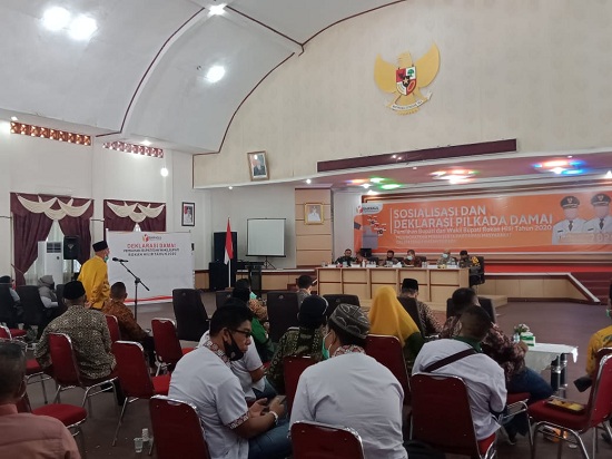 Deklarasi Damai, Bawaslu Tegaskan Kampanye Harus Ikuti Protokol Kesehatan